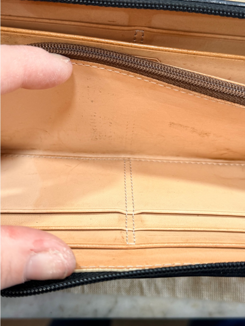 Coach Signature Jacquard Slim Zip-Around Wallet - Picture 10 of 11